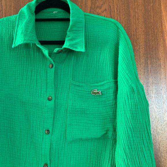 Lacoste Women’s Button down Green - Picture 2 of 6